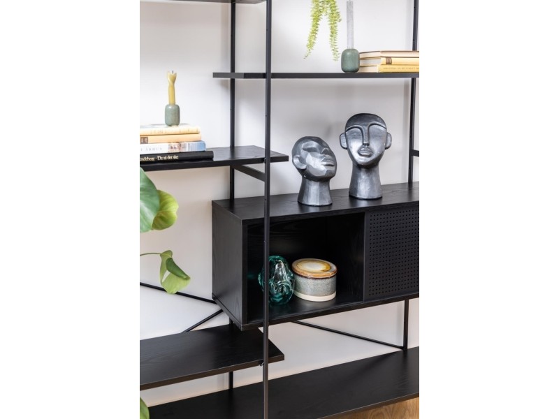 Regał Angus I czarny - ACTONA